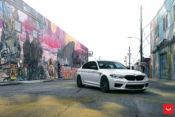 Фото дисков Vossen HF-5 Черный сатин на BMW 5/M5 (G30/F90)