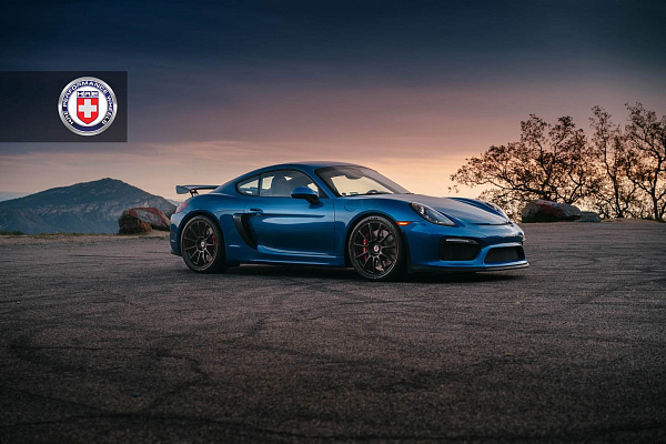 Фото дисков HRE RC103 Черный сатин на Porsche Cayman II