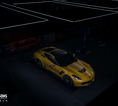 Фото дисков HRE 300M на Chevrolet Corvette C7