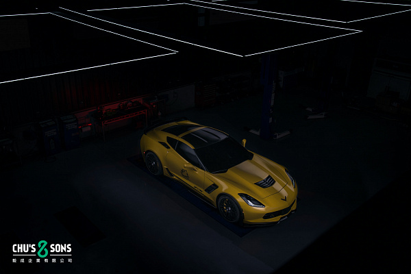 Фото дисков HRE 300M Черный сатин на Chevrolet Corvette C7