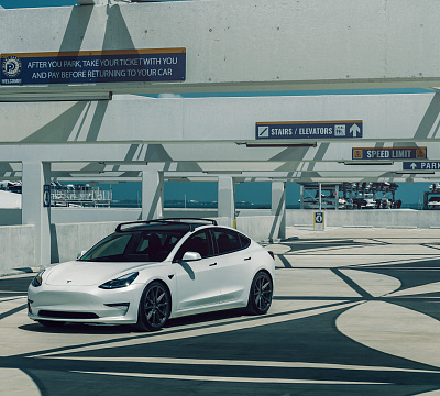 Фото дисков Vossen HF-3 на Tesla Model 3
