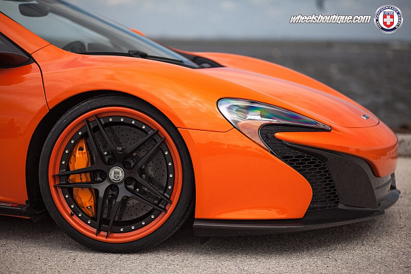 Фото дисков HRE S107 Черный сатин на McLaren 650S