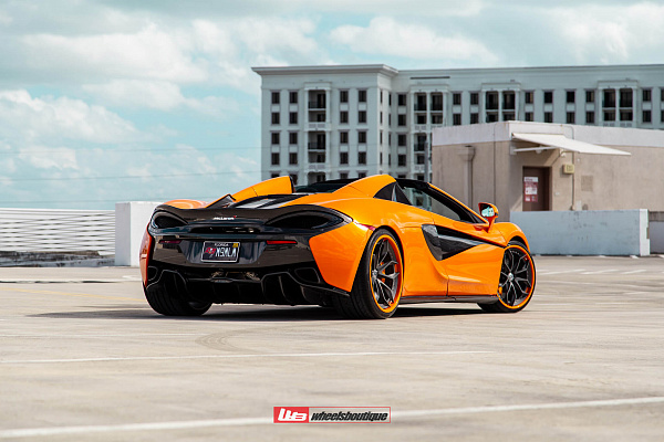 Фото дисков HRE S201 Сатиновый графит на McLaren 570S