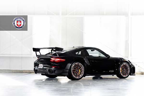 Фото дисков HRE S200H Сатиновая бронза на Porsche 911 VII