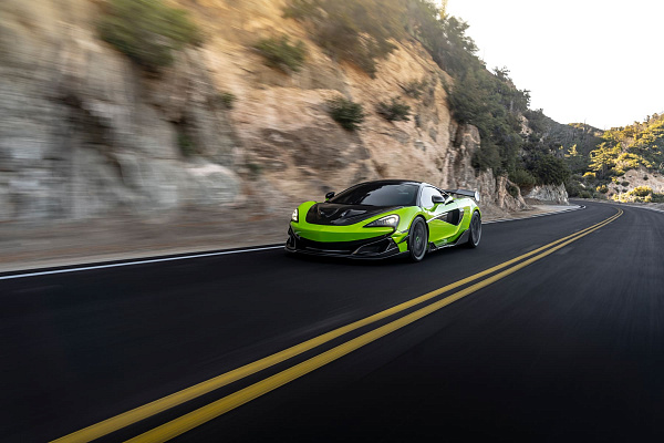 Фото дисков Brixton Forged PF14 R / RS Сатиновый темный лак на McLaren 600