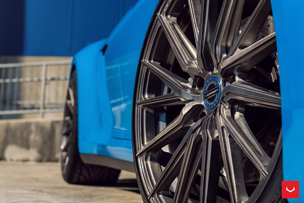 Фото дисков Vossen HF-4T Сатиновый графит на Porsche 911 VIII