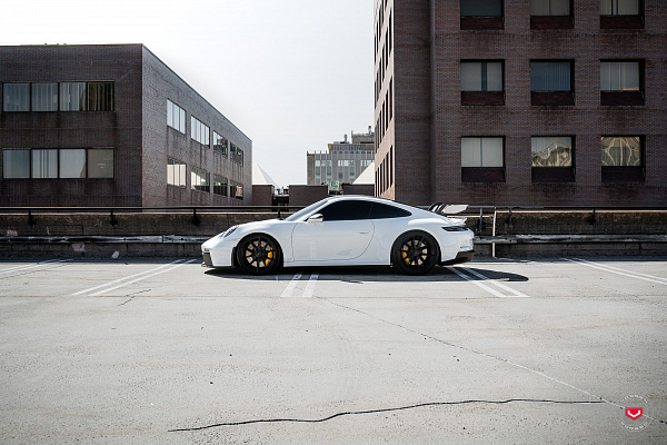 Фото дисков Vossen EVO-2 Черный сатин на Porsche 911 VIII