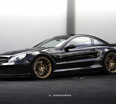 Фото дисков HRE P103 на Mercedes-Benz SL (R230)