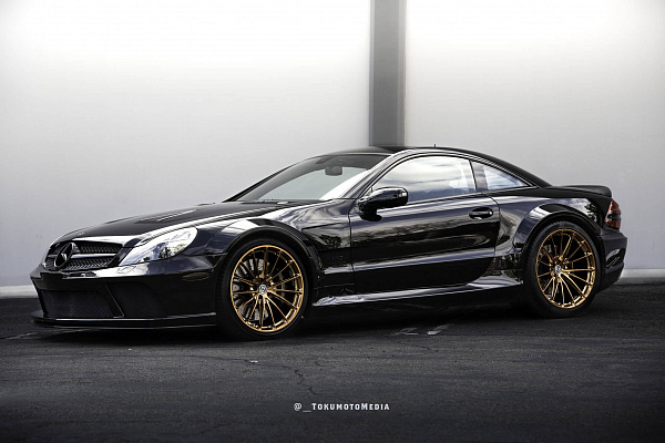 Фото дисков HRE P103 Глянцевое темное золото на Mercedes-Benz SL (R230)