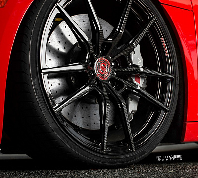 Фото дисков Strasse Wheels SV1 Deep Concave Monoblock на Audi R8 (4S)