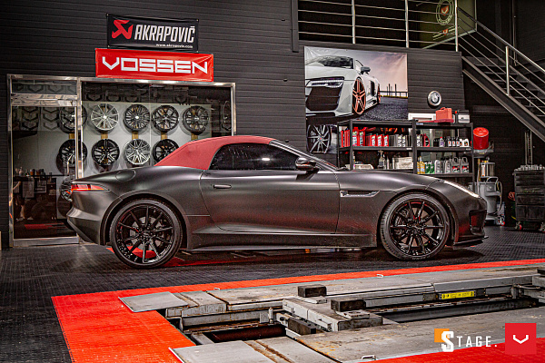 Фото дисков Vossen HF-3 Черный глянец на Jaguar F-Type