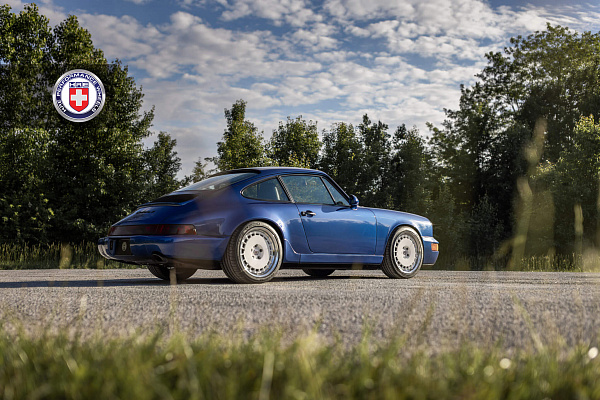 Фото дисков HRE 935 Белый глянец на Porsche 911 III