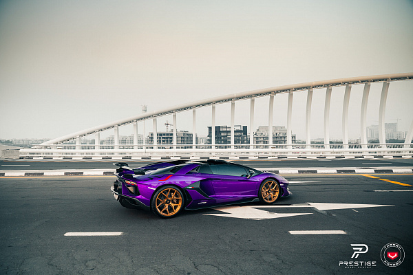 Фото дисков Vossen S21-01 Глянцевая медь на Lamborghini Aventador