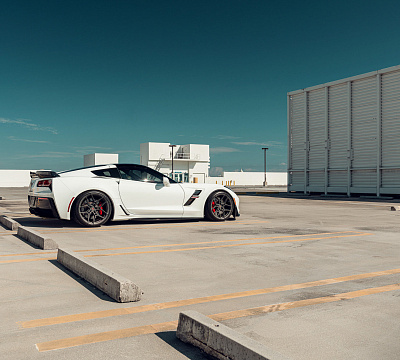 Фото дисков Vossen EVO-4R на Chevrolet Corvette C7