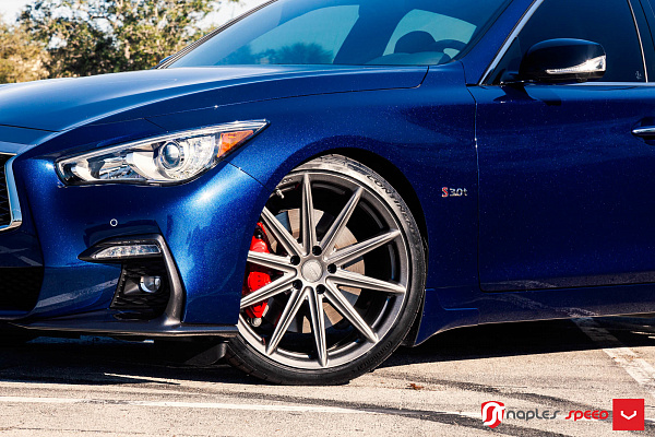 Фото дисков Vossen VFS-10 Сатиновый графит на Infiniti Q50