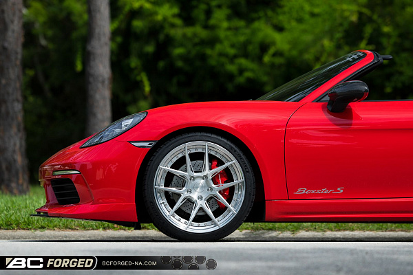 Фото дисков BC Forged HCA381 Глянцевый лак на Porsche Boxster III