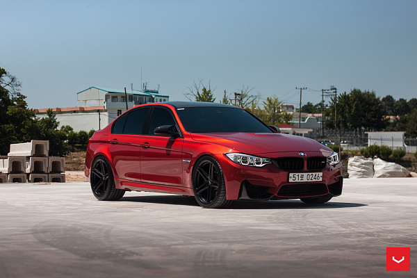 Фото дисков Vossen VFS-5 Черный сатин на BMW 3/M3 (F3x/F80)