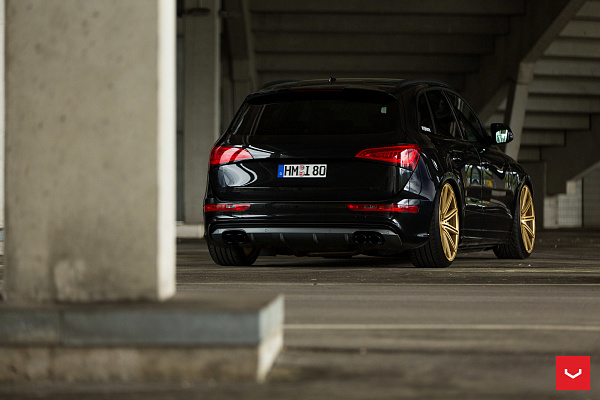 Фото дисков Vossen CV4 Сатиновое золото на Audi Q5 (8R)