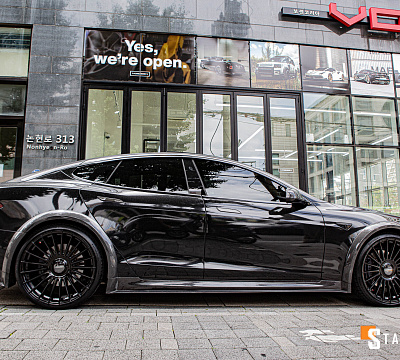 Фото дисков Vossen HF-8 на Tesla Model S