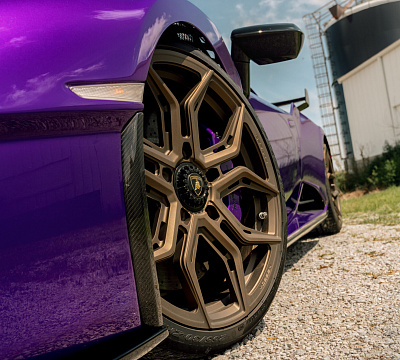 Фото дисков Vossen EVO-3R на Lamborghini Huracan