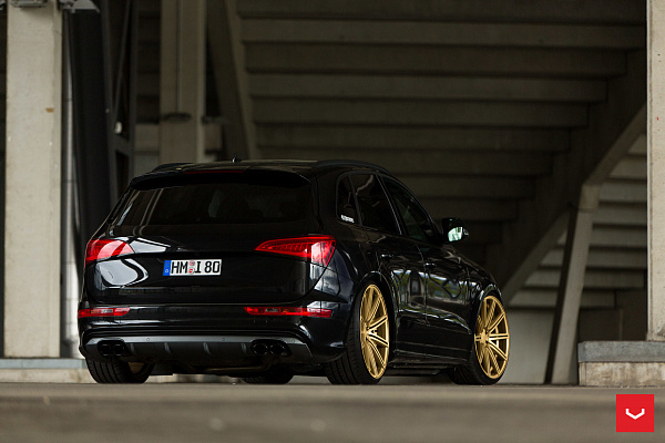 Фото дисков Vossen CV4 Сатиновое золото на Audi Q5 (8R)