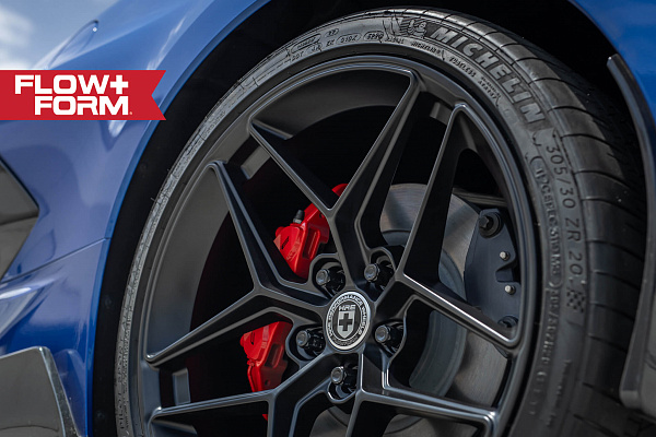 Фото дисков HRE FF11 Черный сатин на Chevrolet Corvette C8
