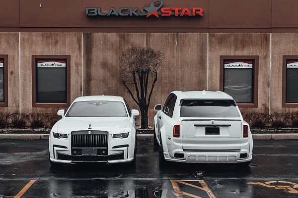 Фото дисков Brixton Forged LX01 Черный глянец на Rolls-Royce Cullinan
