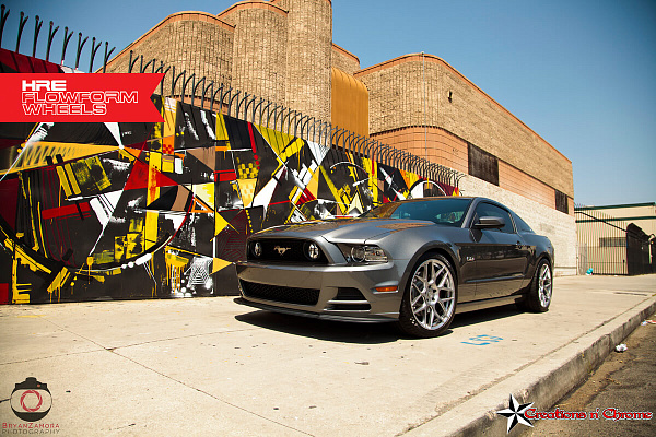 Фото дисков HRE FF01 Серебро на Ford Mustang V