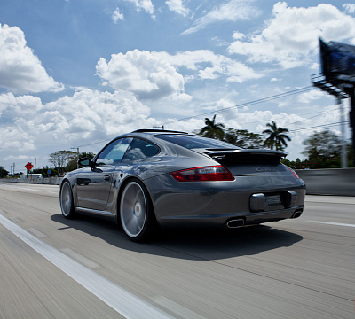 Фото дисков Vossen CV3 на Porsche 911 VI