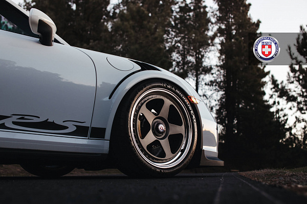 Фото дисков HRE 305 Сатиновый графит на Porsche 911 VII