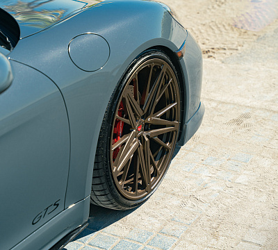 Фото дисков Vossen M-X6 на Porsche Cayman II