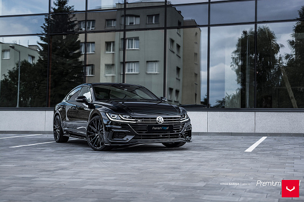 Фото дисков Vossen HF-4T Черный глянец на Volkswagen Arteon