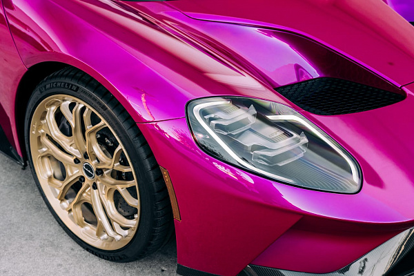 Фото дисков Brixton Forged PF14 R / RS Глянцевая шампань на Ford GT II