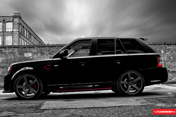 Фото дисков Vossen CV3 Сатиновый графит на Range Rover Sport I