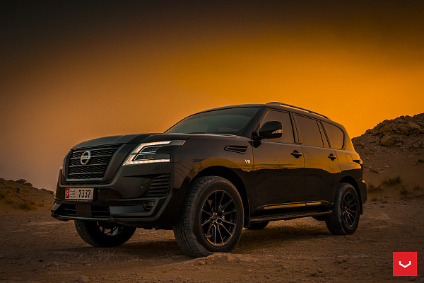 Фото дисков Vossen HF6-1 Глянцевый темный лак на Nissan Patrol VII