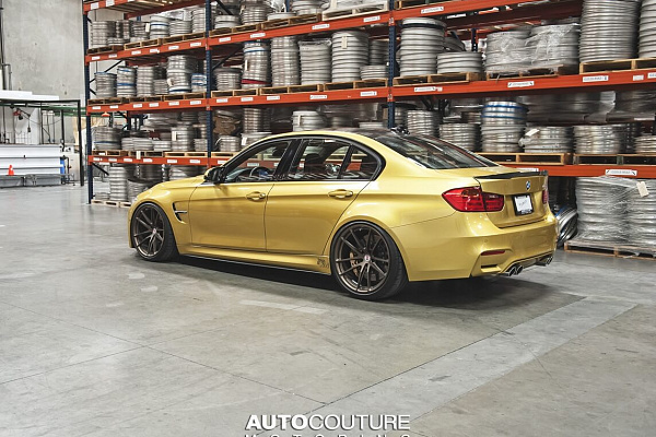 Фото дисков HRE P104 Сатиновая бронза на BMW 3/M3 (F3x/F80)