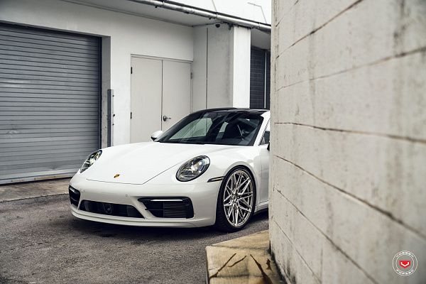 Фото дисков Vossen EVO-5R Полированный лак на Porsche 911 VIII