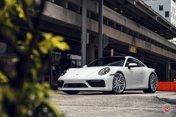Фото дисков Vossen EVO-5R Полированный лак на Porsche 911 VIII