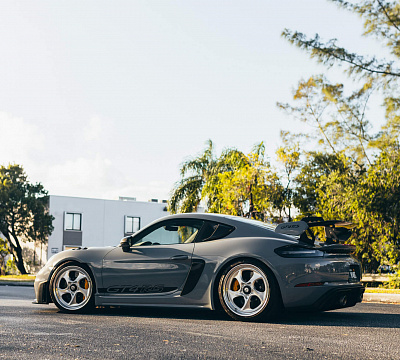 Фото дисков HRE 522 на Porsche Cayman III