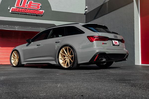 Фото дисков Anrky AN18 Сатиновое золото на Audi A/RS 6 (C8)