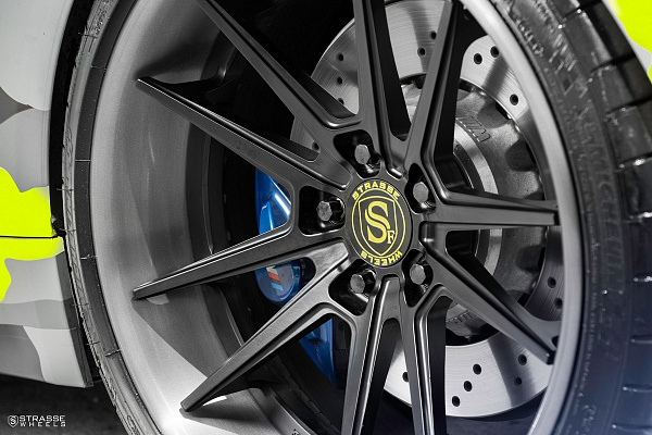 Фото дисков Strasse Wheels SV1 Deep Concave FS Черный матовый на BMW 4/M4 (F32/F82)