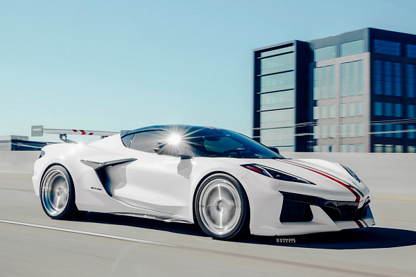 Фото дисков Strasse Wheels S5 Track Глянцевый лак на Chevrolet Corvette C8