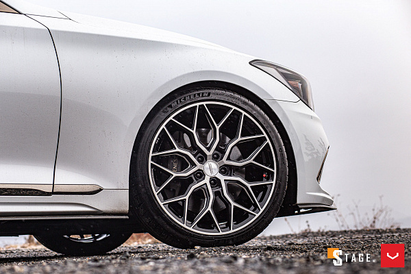 Фото дисков Vossen HF-2 Алмазная проточка на Genesis G80 I