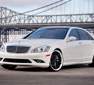 Фото дисков Vossen CV1 на Mercedes-Benz S-Class (W221)