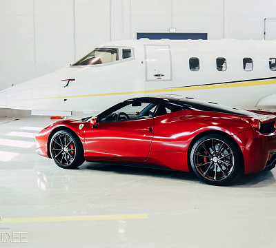 Фото дисков HRE P204 на Ferrari 458
