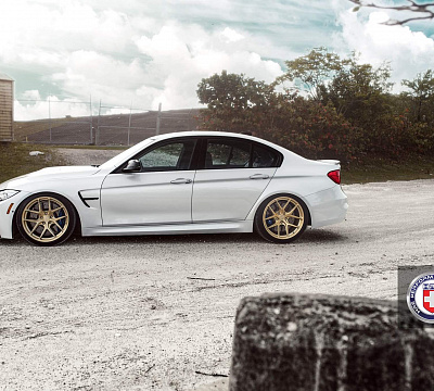 Фото дисков HRE R101 на BMW 3/M3 (F3x/F80)