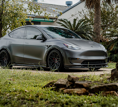 Фото дисков Vossen HF-7 на Tesla Model Y