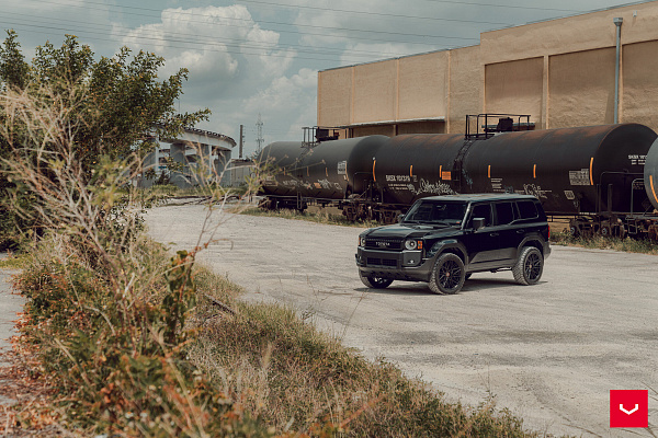 Фото дисков Vossen HF6-5 Черный сатин на Toyota Land Cruiser Prado 250