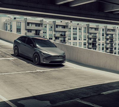 Фото дисков Vossen HF-8 на Tesla Model X