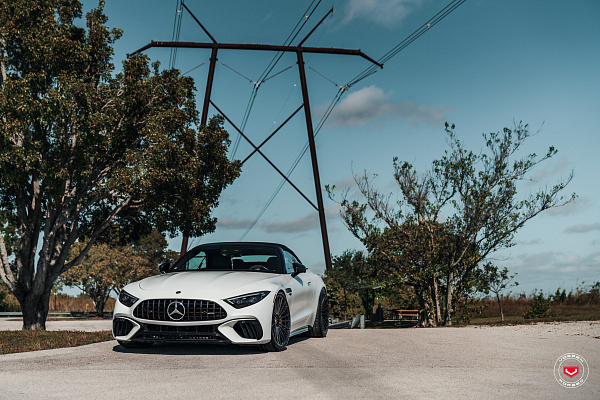 Фото дисков Vossen S17-04 Черный глянец на Mercedes-Benz SL (R232)